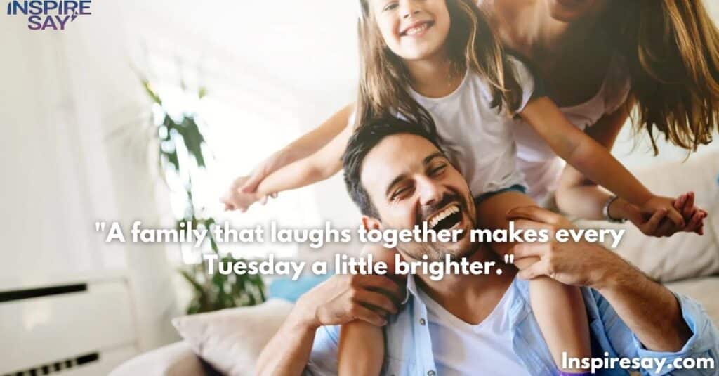 A family that laughs together makes every Tuesday a little brighter.