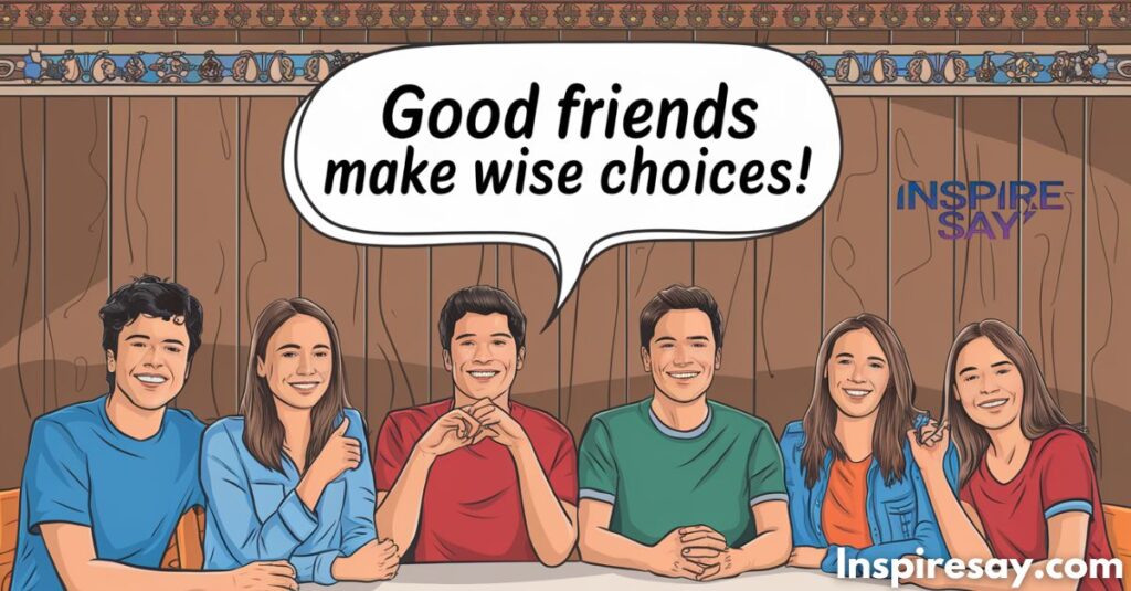 Good friends make wise choices!