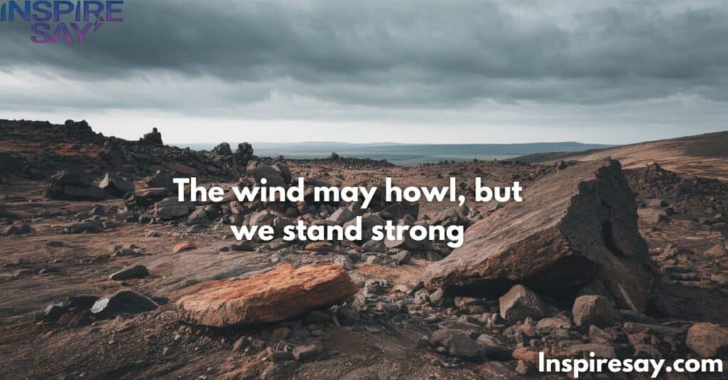 The wind may howl, but we stand strong. – Kristoff