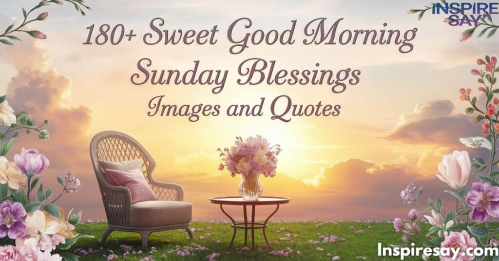 180+ Sweet Good Morning Sunday Blessings Images And Quotes for a Week Brimming with Brilliance