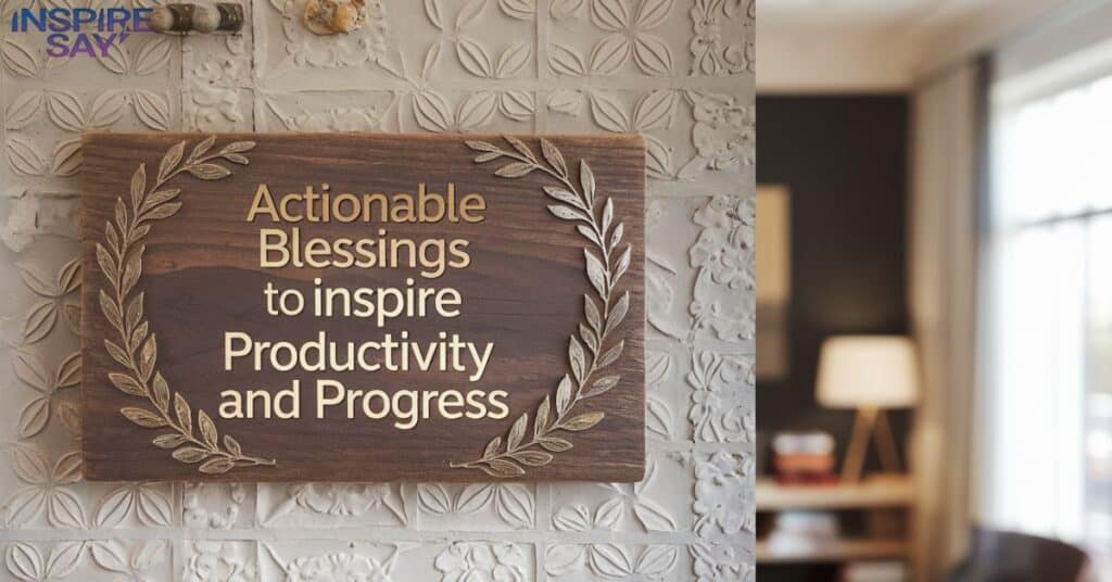 Actionable Blessings to Inspire Productivity and Progress