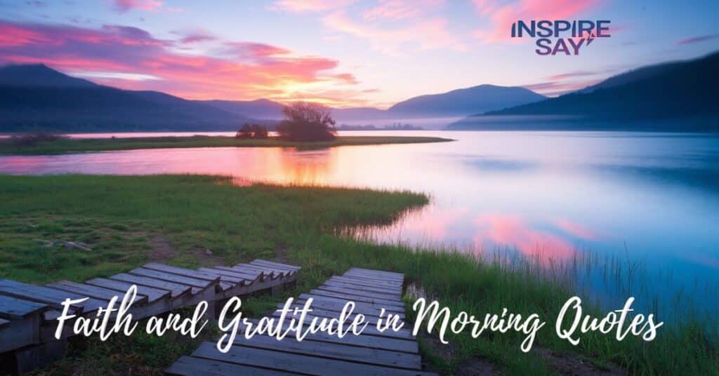 Faith and Gratitude in Morning Quotes