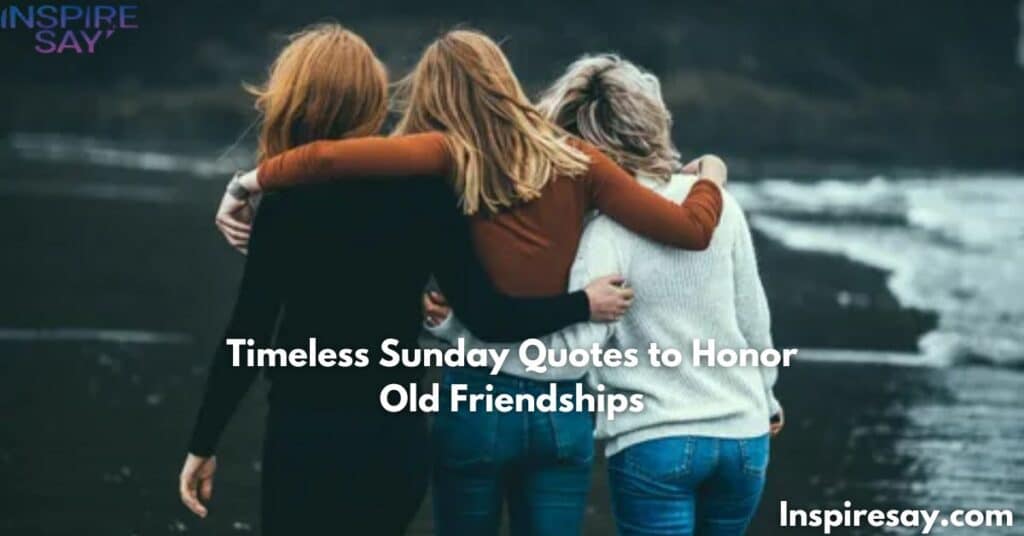 Timeless Sunday Quotes to Honor Old Friendships