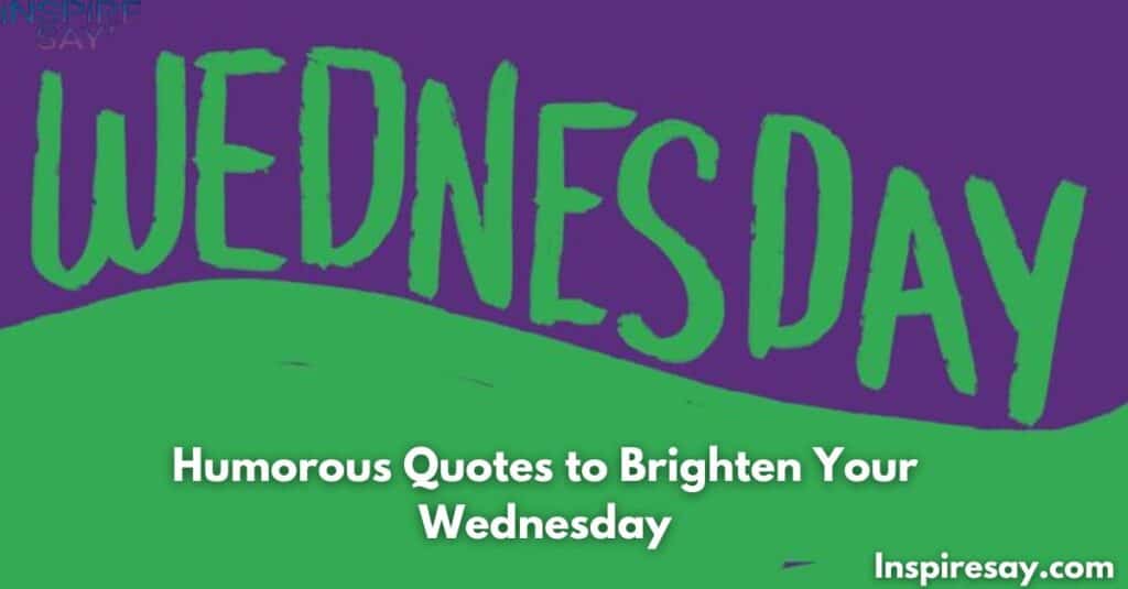 ✨ Humorous Quotes to Brighten Your Wednesday