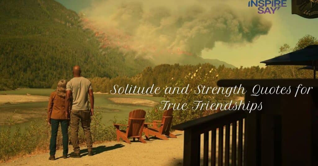 Solitude and Strength Quotes for True Friendships