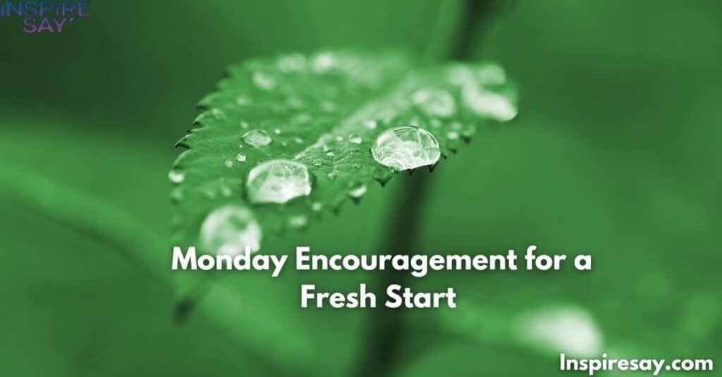 🌟 Monday Encouragement for a Fresh Start