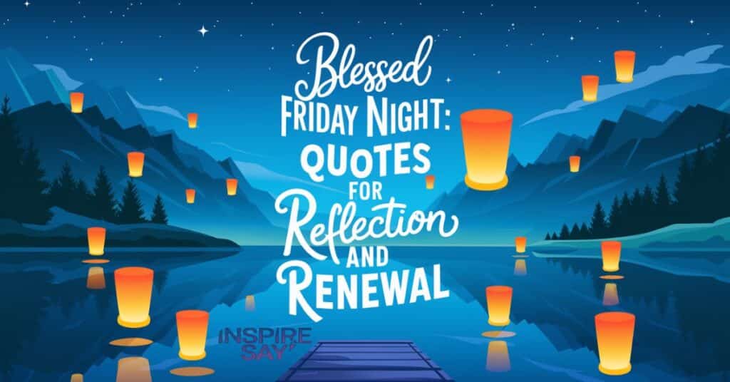 🌸 Blessed Friday Night: Quotes for Reflection and Renewal