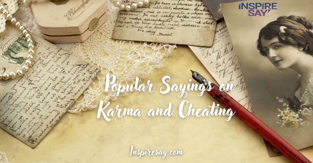 Popular Sayings on Karma and Cheating