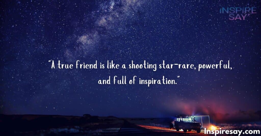 Motivational Night Sky Friendship Quotes