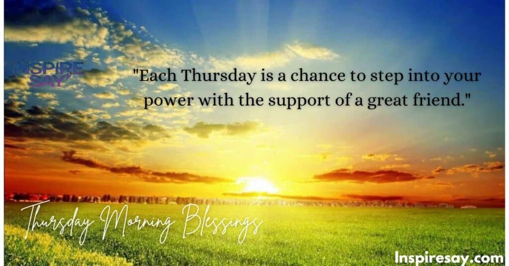 Thursday Morning Blessings