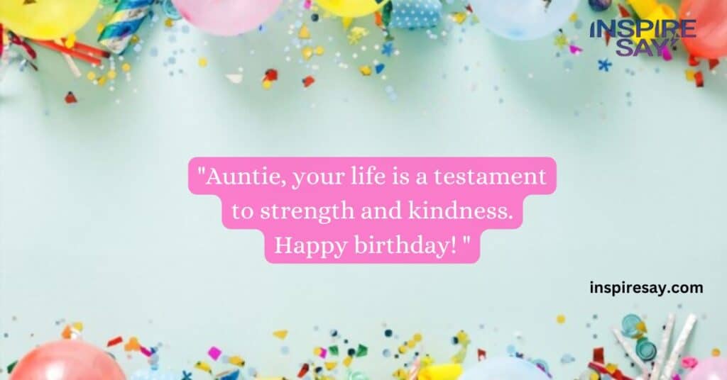 inspirational birthday message for aunt