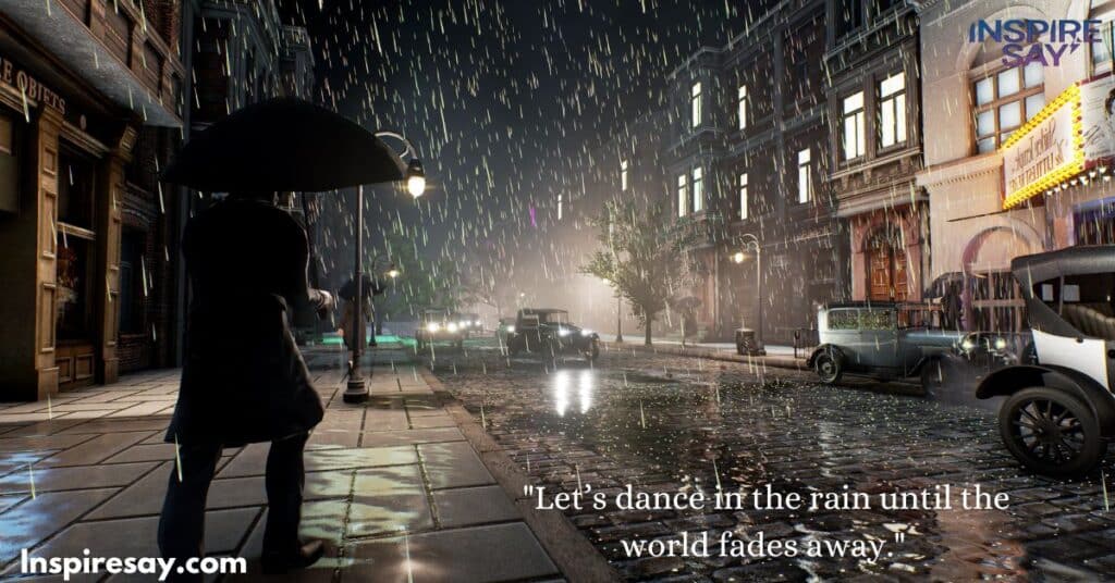 romantic rain quotes