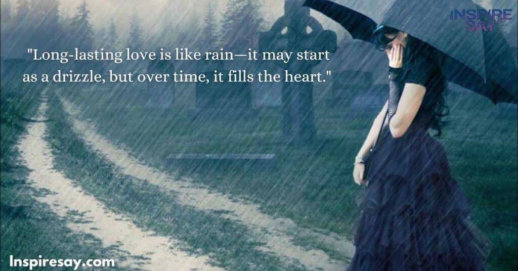 romantic rain quotes