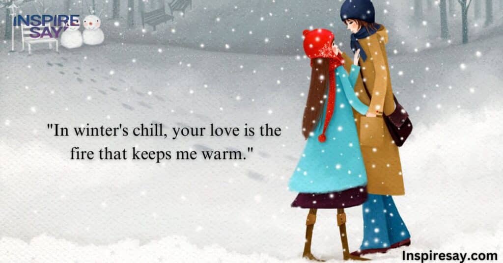 romantic winter quotes